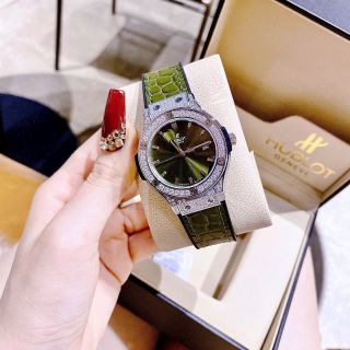 ĐỒNG HỒ NỮ CAO CẤP HUPOT MINI NIỀNG FULL HỘT MÁY QUARZT