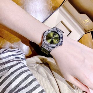 ĐỒNG HỒ NỮ CAO CẤP HUPOT MINI NIỀNG FULL HỘT MÁY QUARZT