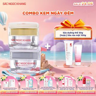 COMBO Kem Dưỡng Trắng Da - Mờ Nám Sạm Ngày & Đêm [Hộp 30g] KÈM QUÀ TẶNG