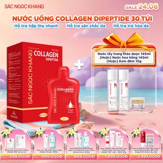 Nước Uống Collagen Dipeptide Sắc Ngọc Khang [Hộp 30 Túi] KÈM QUÀ TẶNG