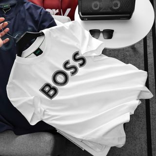 B.O.O.S New Tee 2026 nam. Chất cotton 4c, logo in lụa.