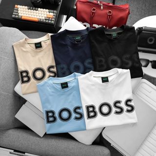 B.O.O.S New Tee 2026 nam. Chất cotton 4c, logo in lụa.