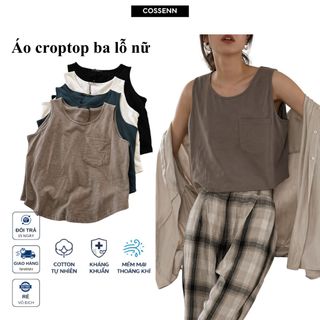 Áo Croptop Nữ - 3 lỗ Nữ , Cotton Mát, Form Xinh Dễ Phối