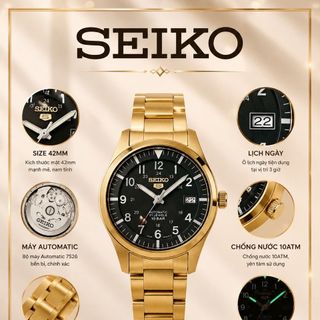 ĐỒNG HỒ NAM CAO CẤP SEICO LỘ ĐÁY