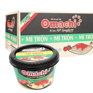Mì Tô Omachi trộn xốt vị Spaghetti - Thùng 12 Tô x 105g