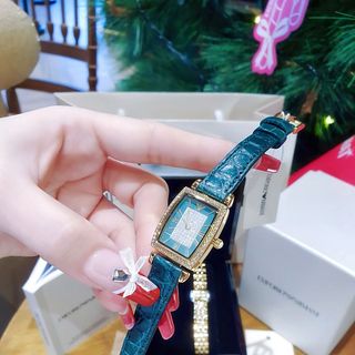 SĂN SALE MÙA HÈ SET ĐỒNG HỒ NỮ CAO CẤP ARMANY MẶT CN DÂY THÉP KÈM DÂY DA
