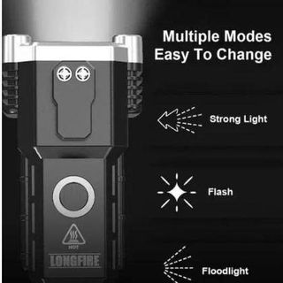 ĐÈN PIN LED ĐA NĂNG SẠC USB KIÊM BÚA THOÁT HIỂM