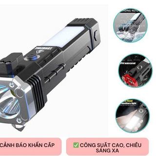 ĐÈN PIN LED ĐA NĂNG SẠC USB KIÊM BÚA THOÁT HIỂM