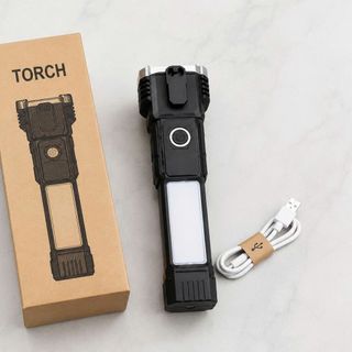 ĐÈN PIN LED ĐA NĂNG SẠC USB KIÊM BÚA THOÁT HIỂM