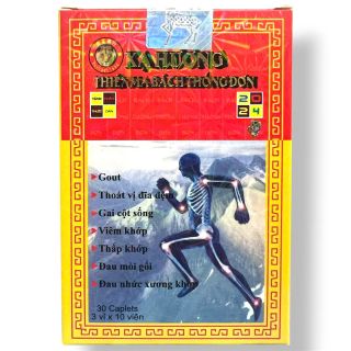 Viên uống đau nhức xương khớp Xạ hương Thiên Ma Bách Thống Đơn - Hộp 30 viên - Xuất xứ Malaysia - Mã số 2153