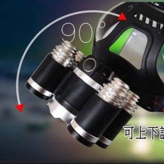 ĐÈN PIN ĐỘI ĐẦU 5 BÓNG LED SIÊU SÁNG 30W PIN SẠC