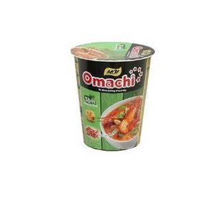 Mì Ly Omachi vị Lẩu Tôm càng trứng khoai tây - Thùng 24 ly x 67g