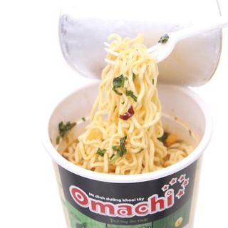 Mì Ly Omachi vị Lẩu Tôm càng trứng khoai tây - Thùng 24 ly x 67g