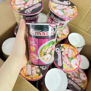 Mì ly Sườn Hầm Ngũ Quả Omachi - Thùng 24 ly x 70gr