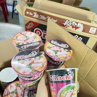 Mì ly Sườn Hầm Ngũ Quả Omachi - Thùng 24 ly x 70gr