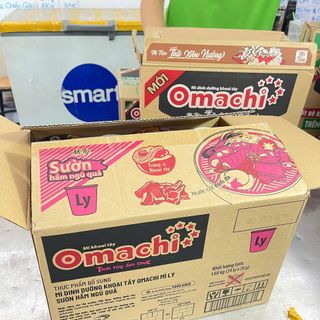 Mì ly Sườn Hầm Ngũ Quả Omachi - Thùng 24 ly x 70gr