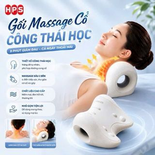 Gối massage cổ công thái học