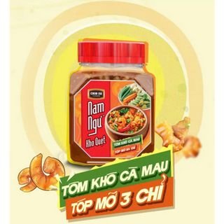 Kho Quẹt Nam Ngư Tôm Khô Cà Mau Tóp Mỡ Ba Chỉ - Hủ 200gr