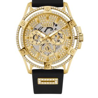 ĐỒNG HỒ NỮ CAO CẤP GUECS MẶT CHONOGRAPH GOLD ĐÍNH ĐÁ DÂY CS
