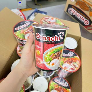 Mì Ly Omachi vị Sốt Bò Hầm - Thùng 24 ly x 69g
