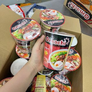 Mì Ly Omachi vị Sốt Bò Hầm - Thùng 24 ly x 69g