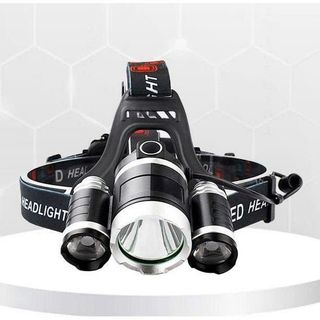 ĐÈN PIN ĐỘI ĐẦU 3 BÓNG LED SIÊU SÁNG PIN SẠC