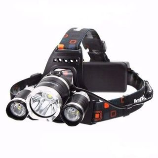 ĐÈN PIN ĐỘI ĐẦU 3 BÓNG LED SIÊU SÁNG PIN SẠC