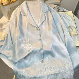 Set Lụa Bốn Món Glacier Blue