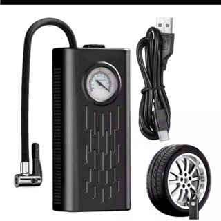 MÁY BƠM HƠI CẦM TAY SẠC USB CÓ ĐỒNG HỒ ĐO ÁP SUẤT