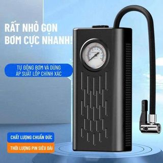 MÁY BƠM HƠI CẦM TAY SẠC USB CÓ ĐỒNG HỒ ĐO ÁP SUẤT