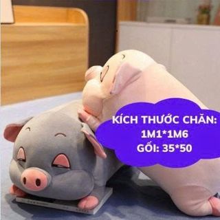 BỘ CHĂN GỐI HÌNH CON HEO ĐÁNG YÊU