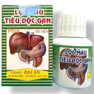 Viên uống Lọc Máu Tiêu Độc Gan hỗ trợ viêm gan, gan nhiễm mỡ, men gan cao - Hộp 150 viên - Xuất xứ Việt Nam - Mã số 2148
