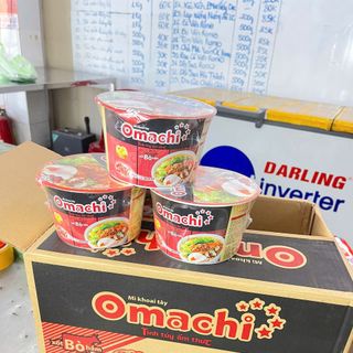 Mì Tô Omachi sốt bò hầm - Thùng 18 Tô x 93g