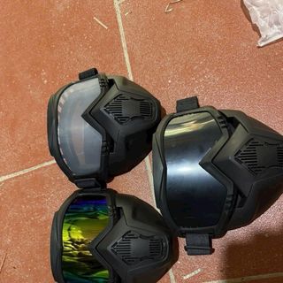 Mặt Nạ Phượt Beon Kèm Kính Dùng Cho Mũ 3/4