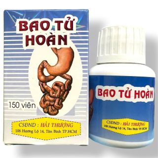 Viên uống Bao Tử Hoàn hỗ trợ đau bao tử, viêm loét , trào ngược dạ dày, ợ chua, khó tiêu, xung huyết hang vị - Hộp 150 viên - Xuất Xứ Việt Nam - Mã số 2149