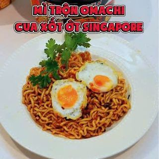 Mì tô Omachi vị Cua sốt ớt Singapore cực cay - Thùng 12 tô x 96g