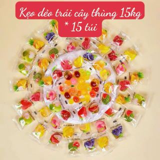 Kẹo Dẻo Chip Trái Cây Mix Vị Sỉ từ 10 Hũ