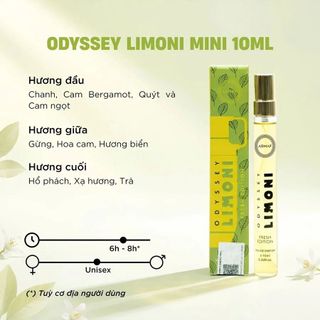 Nước Hoa Armaf Odyssey Limoni Fresh Edition EDP 100ml & 10ml | Hương Thơm Cam Chanh Tươi Mát, Năng Động