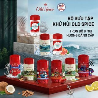 Lăn khử mùi Old Spice Chính hãng Mỹ | Sáp khử mùi cơ thể cho Nam & Nữ, Hỗ trợ giảm tiết mồ hôi, Lưu hương lên tới 24H, Đa dạng mùi hương