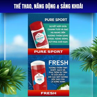 Lăn khử mùi Old Spice Chính hãng Mỹ | Sáp khử mùi cơ thể cho Nam & Nữ, Hỗ trợ giảm tiết mồ hôi, Lưu hương lên tới 24H, Đa dạng mùi hương