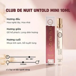 Nước Hoa Armaf Club De Nuit Untold EDP 105ml & 10ml | Bản Dupe Baccarat Rouge 540