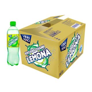 Nước khoáng Lemona hương vị Chanh - Thùng 24 Chai