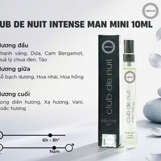 Nước Hoa Armaf Club De Nuit Intense Man 105ml, 10ml & Bản Limited 10ml | Bản Dupe Creed Aventus