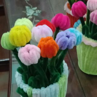 Hoa Tulip Kẽm Nhung – Vẻ Đẹp Thanh Lịch - trang trí bàn làm việc siêu xinh, quà tặng ý nghĩa