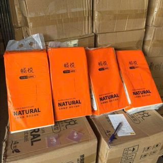Giấy RÚT treo tường gấu trúc Sipao loại Natural ( Thùng 4 bịch )