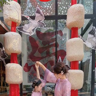 sỉ buôn áo dài cách tân cho mẹ và bé cao cấp tơ ánh