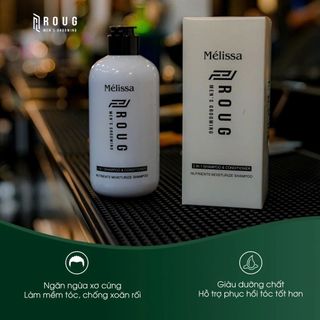 ROUG MEN’S GROOMING | Dầu gội xả 2in1 Mélissa - Làm sạch nuôi dưỡng cấp ẩm cho tóc - Độ phồng tự nhiên cho mái tóc