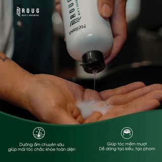 ROUG MEN’S GROOMING | Dầu gội xả 2in1 Mélissa - Làm sạch nuôi dưỡng cấp ẩm cho tóc - Độ phồng tự nhiên cho mái tóc