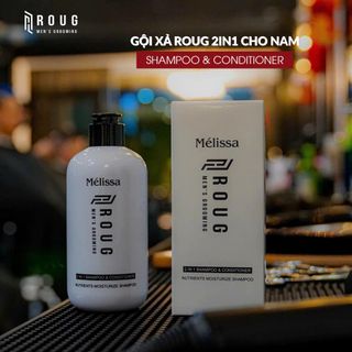 ROUG MEN’S GROOMING | Dầu gội xả 2in1 Mélissa - Làm sạch nuôi dưỡng cấp ẩm cho tóc - Độ phồng tự nhiên cho mái tóc
