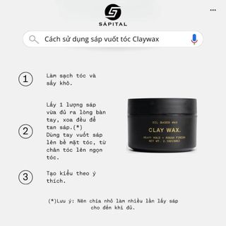 Sáp Vuốt Tóc Rusty Lab Clay Wax 60g